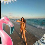 Pantai Melasti Jadi Spot Favorit Simrat Kaur Saat Liburan Di Bali